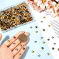 thumbnail image 3 of 1 Box 600Pcs 3 Colors Gold Flat Round Spacer Beads 6mm Alloy Beads Small Tibetan Style Smooth Disc Loose Bead Spacers, 3 of 6