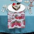 thumbnail image 4 of WYYP Cute Cat Cloth Napkins Polyester Gift for Mother's Day Reusable Machine Washable Fabric for Events 6 PCS, 4 of 7