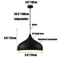 thumbnail image 2 of Wood Metal Colorful Pendant Lamp, Creative Ceiling Pendant Light Fixture, Modern Pendant Lighting, Farmhouse Pendant Light for Over Kitchen Island Dining Room Table Bar Entrance Cafe, 2 of 7