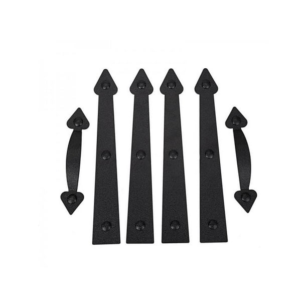 6Pcs/Set Garage Door Accents Handle Hinge