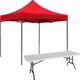 thumbnail image 1 of Kit Toldo Carpa Jardimex 3x3 Mesa Plegable 1.80m Jardin Exterior Rojo, 1 of 5