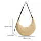 thumbnail image 2 of Bolso Media Tejido Paja para Mujer Playa Verano Viajes Al Aire Libre (Beige), 2 of 5