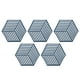 thumbnail image 2 of Salvamanteles, 5 uds. Salvamanteles de silicona, manteles individuales para platos, tapetes térmicos hexagonales, diseño de próxima generación Jadeshay A, 2 of 8