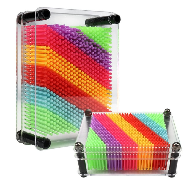 Pin Art Toy ZZF-LYA 3D de plástico colorido para niños