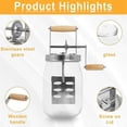 thumbnail image 4 of 1.5L Glass Butter Churner, Large 52-Fluid Ounce Capacity Butter Churner Hand Crank Mason Jar, Butter, 4 of 5
