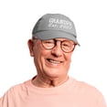 thumbnail image 5 of DALIX Grandpa Est. 2023 Fun Gift Embroidered Dad Hat Cotton Cap in Gray, 5 of 5