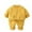Yellow, variant on Boys 2-Piece Outfit Set, Long Sleeve Jacket & Pants, Casual Fall Winter Clothing for Toddlers 1-9 Years, Solid Color Comfortable Kids Apparel