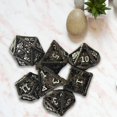 thumbnail image 3 of de dados poliédricos huecos de 7 piezas, s , dados de entretenimiento, de dados, de dados D&D para MTG, RPG, s negro yotijar Dados DND, 3 of 6
