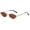 Gold/Brown, variant on Retro Metal Geometric Sunglasses for Women Fashion 90s Chic Cute Small Lightweight Irregular Sun Glasses