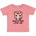 thumbnail image 3 of Inktastic Nana and Papa Grandchild Girl Tiger Girls Baby T-Shirt, 3 of 5