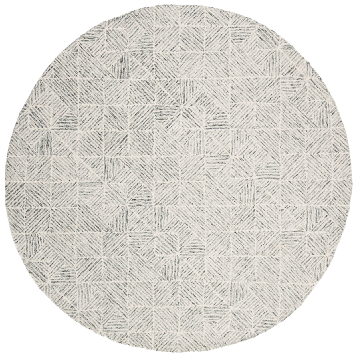 SAFAVIEH Abstract Brock Geometric Area Rug, Green/Ivory, 4' x 6'