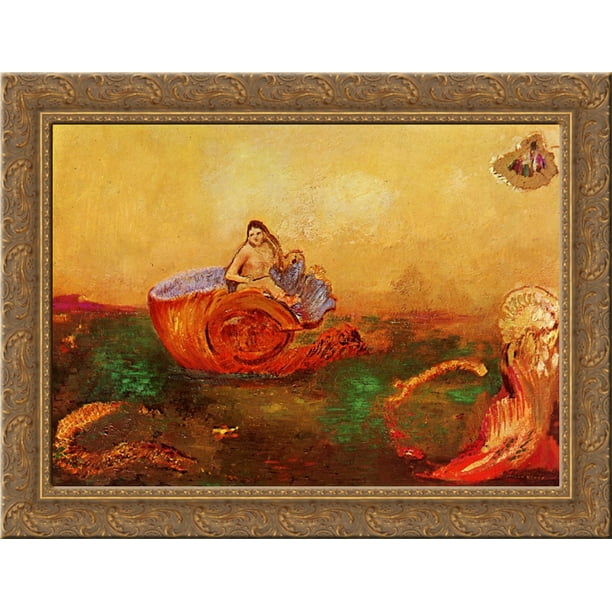 The Birth of Venus 24x20 Gold Ornate Wood Framed Canvas