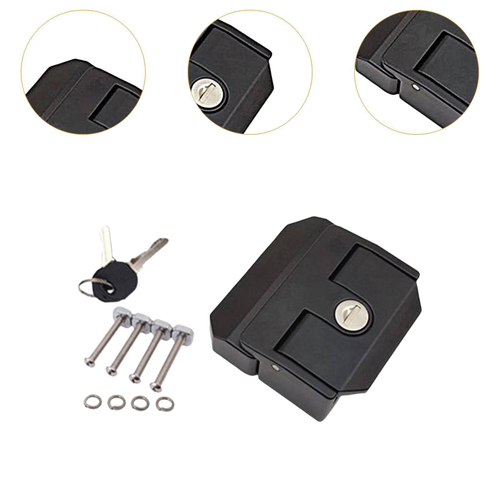 Baoblaze Tool Box Lock with M5*40 Screws Cabinet Door Lock for Aluminum Doors RV interior black