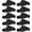 Black, variant on 10 count Sun Visor Hats Boys Girls Athletic Visor Adjustable UV Protection Beach Visor Fit 6 to12 Old