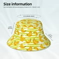 thumbnail image 3 of Kdxio Reflective Bucket Hat - Bananas On A Striped Print Bucket Hat for Men,Women, 3 of 6