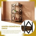 thumbnail image 4 of GILLAS Librero Minimalista de 3 Niveles, Librero Organizador Industrial, Librero Esquinero Moderno, Mesa Auxiliar, Estante para Libros Metal, Mueble Pequeño para Sala de Estar, Recamara, Oficina, 4 of 20