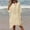 Beige, variant on Herrnalise Women Crochet Knit Evening Dress Y2K Sexy Hollow Out Long Dress Halter Neck Bodycon Retro Party Dresses Clubwear For Free Size