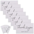 thumbnail image 4 of MOVTOTOP 100Pcs Elegant White Thank You Cards for Home Use with Chic Design and Simple Color Matching 3.5 x, 4 of 7