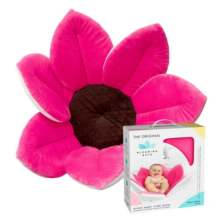 UPC: 0851238004021 | Blooming Bath Original Flower Baby Bath Seat for Newborns Hot Pink