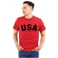 thumbnail image 4 of United States of America USA Patriot Plus Size Crewneck Graphic Tee Shirt Brisco Brands 2X, 4 of 6