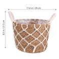 thumbnail image 5 of Cesta de paja tejida para macetas, maceta natural, maceta tejida a mano, 5 of 5