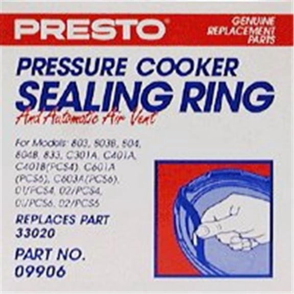 Presto 09906 Genuine Replacement Pressure Cooker Sealing Ring & Air Vent