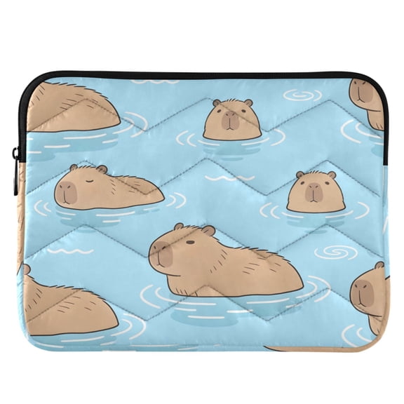 ALAZA Swimming Capybara Pattern Laptop Sleeve Case for 13-14 Inch Computer Cover Bag Medium