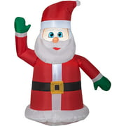 Gemmy Christmas Airblown Inflatable Car Buddy Santa, 3 ft Tall, Multicolored