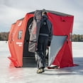 Eskimo QuickFish™ 6HD, PopUp Portable Shelter, NoTrip Door, Red/Black