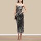 thumbnail image 1 of Vestido Vestido maxi sin espalda para mujer Cuello cuadrado Sin mangas Hombro Clubwear Ropa Cgtredaw Negro T L para Mujer, 1 of 7