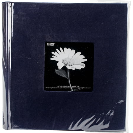 Pioneer Cloth Photo Album W/Frame 9"X9"-Regal Navy