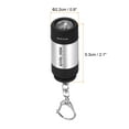 thumbnail image 2 of Uxcell 2.1" Mini Rechargeable LED Keychain Flashlight USB Charging Silver, 2 of 6