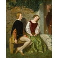 thumbnail image 2 of Adolphus M. Madot 20x24 Black Ornate Framed Double Matted Museum Art Print Titled: Slender's Wooing of Ann Page (1856), 2 of 5