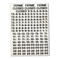 thumbnail image 3 of Static Cling Business Hours Open & Closed Window or Door Sign with Time Sheet Stickers, 3 of 5