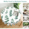 thumbnail image 5 of Eucalyptus Sage Leaves Round Table Cloth 60 Inch,Watercolor Branch Tablecloth Waterproof Stain Resistance Wrinkle Polyester Circle Table Cover for Home Kitchen Dining Party Camping Pinic Decor, 5 of 6