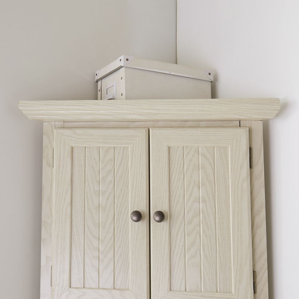 WGYPRIME 72" Tall Corner Cabinet with 8 Doors, Kitchen Pantry Storage Cabinet with Adjustable Shelves, Farmhouse Bookshelf Cabinet for Bathroom, Living room, Kitchen