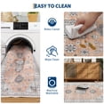 thumbnail image 6 of 2x6 Runner Rug, Washable Boho Area Rug Vintage Low Pile Non Slip Carpet for Kitchen Bathroom Living Room, 6 of 6