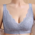 thumbnail image 4 of YUTK Strapless Bras - Women's Solid Color Seamless Underwear without Steel Rims Detachable Chest Sagging Wave Pattern Bra Blue Xl, 4 of 8