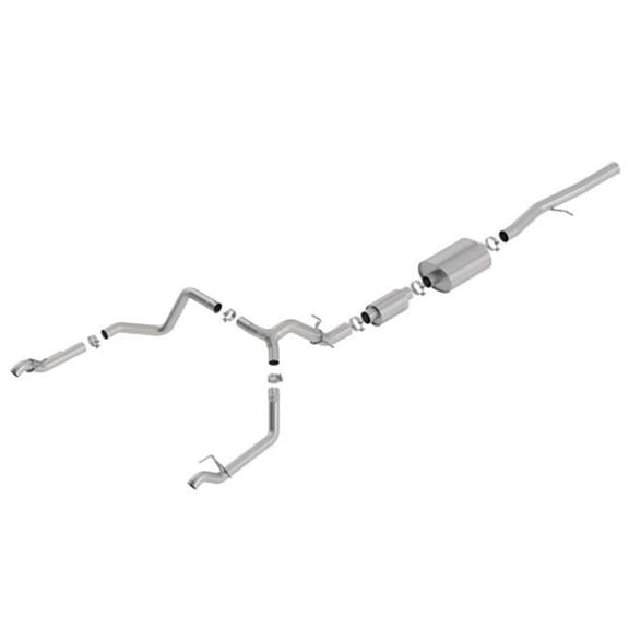 Borla Exhaust BRL140773 147 in. Cat-Back Exhaust Systems for 2019 Chevrolet Silverado & Sierra 1500 6.2L V8 At 2 Plus 4WD