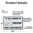 thumbnail image 2 of If The Camper Is Rockin Don’t Come Knockin (2 Pack) 7 Inch x 10 Inch Novelty Aluminum Metal Sign Privacy Please Weatherproof Perfect for RVs Campers Cabins Fun Gift for Campers Glampers, 2 of 6