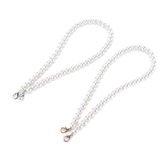 VGEBY DIY Imitation Pearl Beads,2Pcs Imitate Pearl Chain Strong Fashionable Simple Handbag Chains Accessories for Bag Mobile Phone Decoration,Handbag Chains Accessories