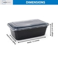 thumbnail image 6 of (2 pack) Mainstays 5-Pack 3-Cup Snack Meal Prep Containers with Lids, BPA-Free, Microwave & Dishwasher Safe, 6 of 11