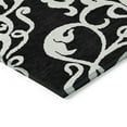 thumbnail image 4 of Addison Rugs Chantille Indoor/Outdoor Transitional Damask Black Washable Rectangle Rug, 5' x 7'6", 4 of 6
