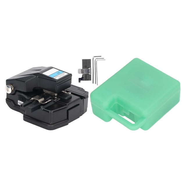 Cortadora de fibra óptica de alta precisión, corte fluido, rendimiento estable, cortadora de fibra óptica para empalmes en frío, color negro