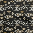 thumbnail image 1 of oneOone Cotton Silk Black Fabric Ikat Sewing Material Print Fabric By The Yard 42 Inch Wide, 1 of 4