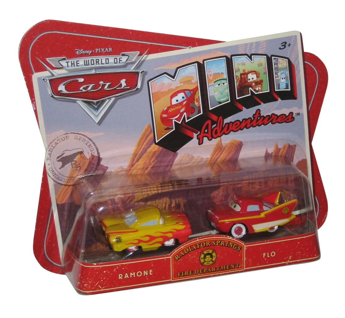 Disney Cars Mini Adventures Flo & Ramone Police Radiator Springs Die
