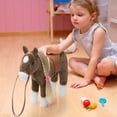 thumbnail image 3 of Peluche de peluche HollyHome Horse Pony para niñas, 28 cm, 3 of 9