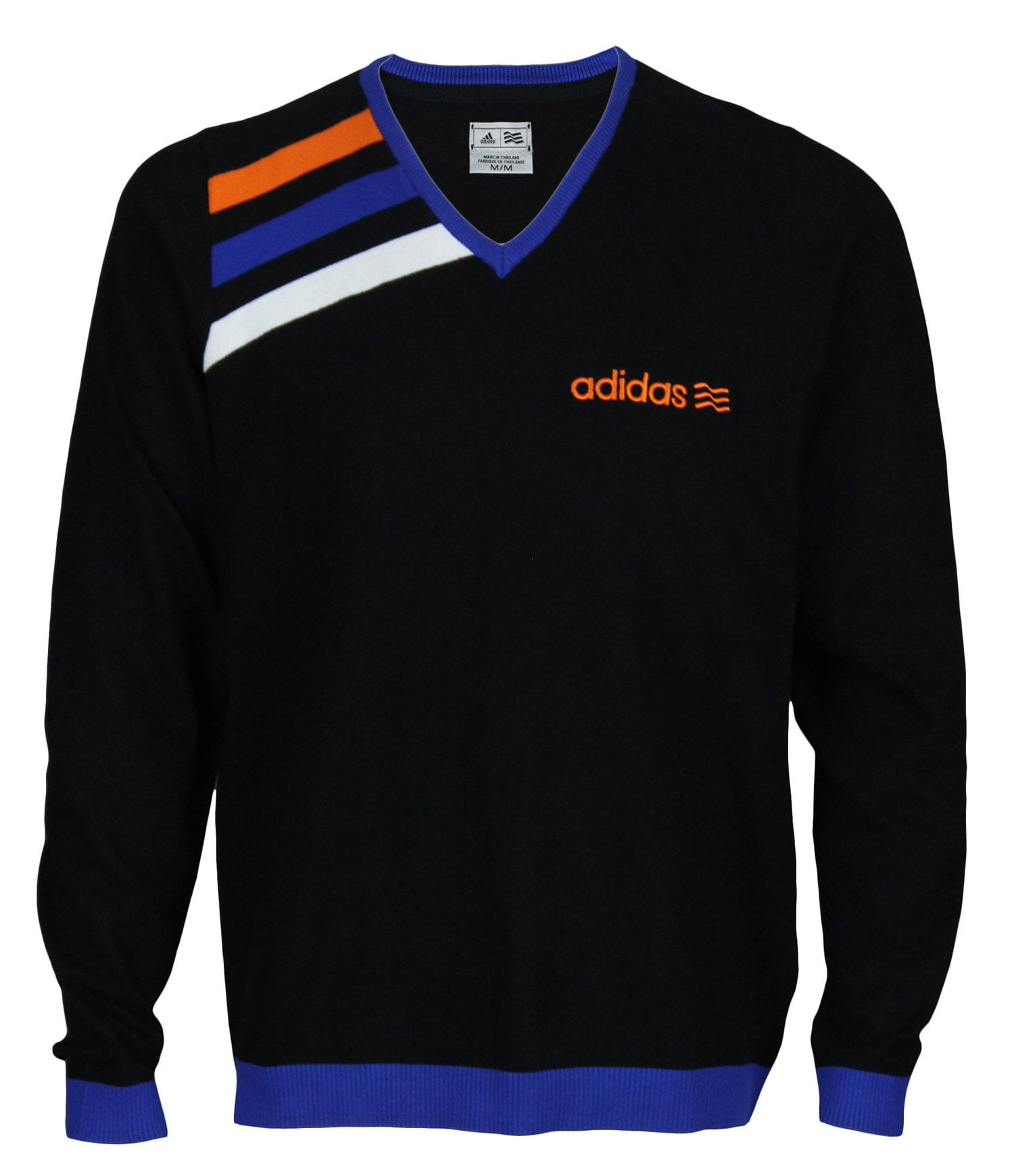 Adidas - Adidas Mens Athletic Long Sleeve V-Neck Pullover Sweater