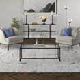 thumbnail image 2 of Evelyn&Zoe Pico 47.25" Wide Rectangular Coffee Table, Blackened Bronze, 2 of 8