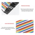 thumbnail image 2 of Eigraketly Cable de puente de 40 pines, 5 uds., 10cm a hembra, Cable de placa de pruebas multicolor multifuncional para laboratorio de experimentos Medidores de medidas dimensionales Eigraketly TO002891-00, 2 of 6